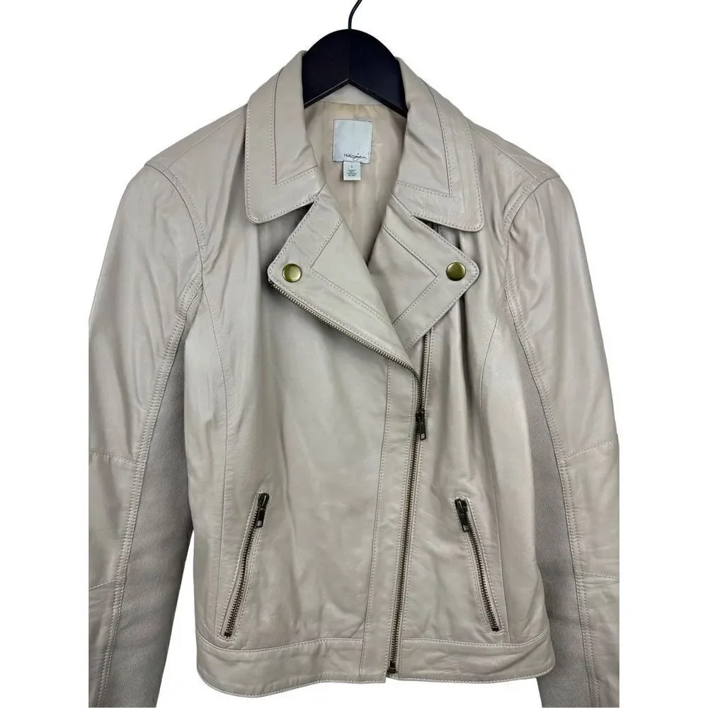 Halogen tan leather